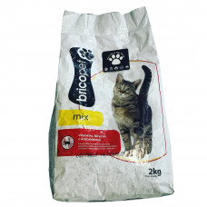 غذای خشک گربه بریکو پت میکس بالغ 2 کیلوگرم