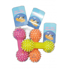 اسباب بازی دندانی طرح استخوان خاردار بوق دار pet toy
